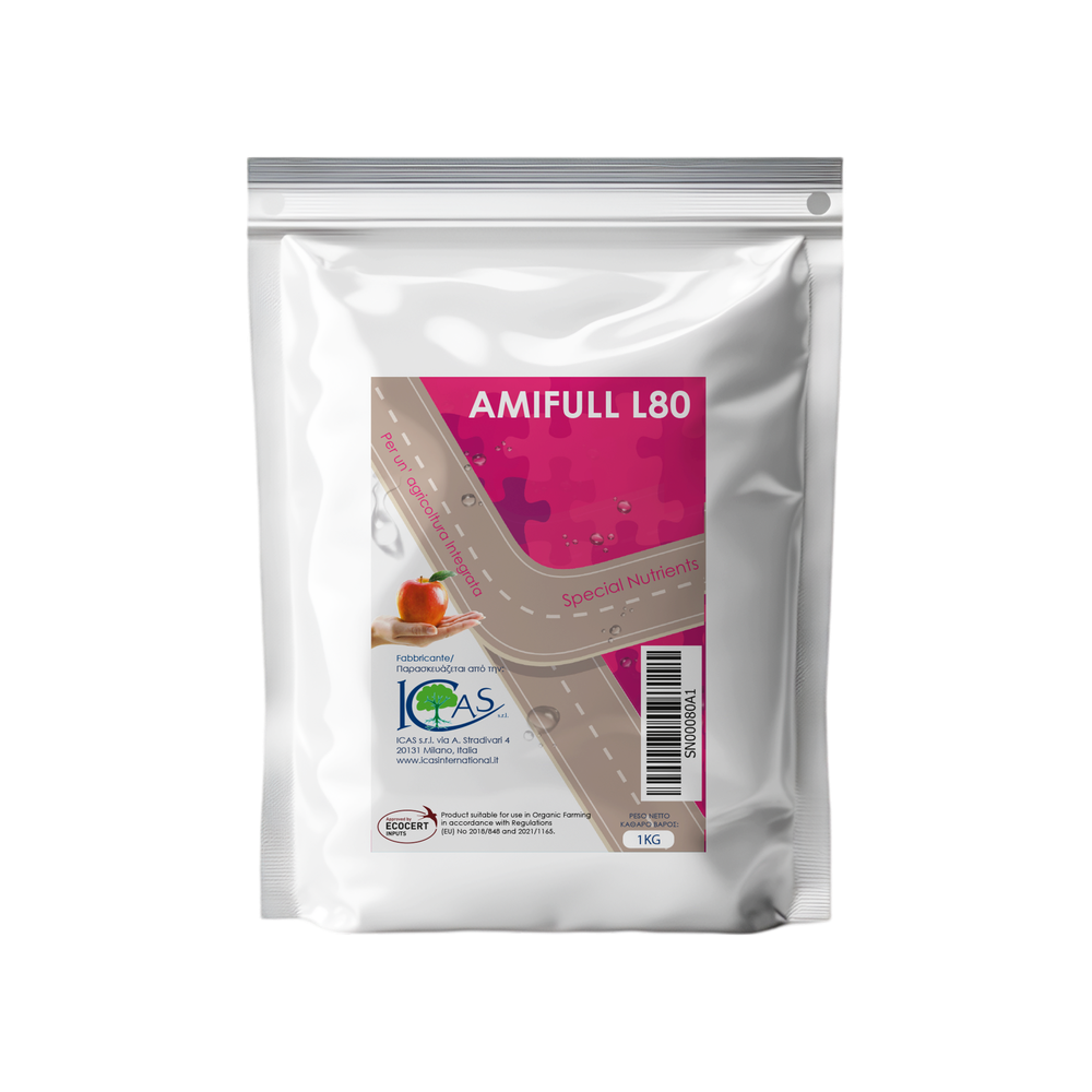 AMIFULL L80 ICAS 1Kg Concime Organico Azotato con Amminoacidi Liberi Vegetali