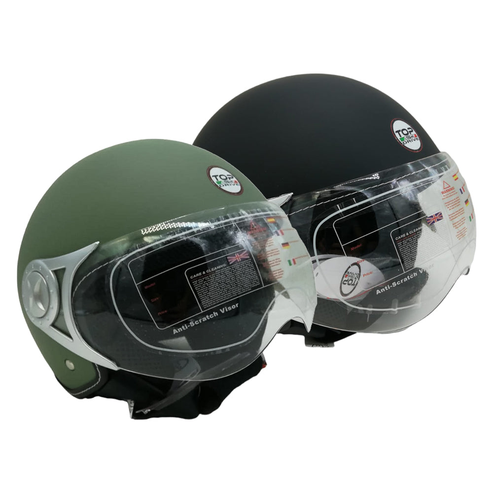 CASCO PER MOTO 'SIRIO MATT' verde - tg. M
