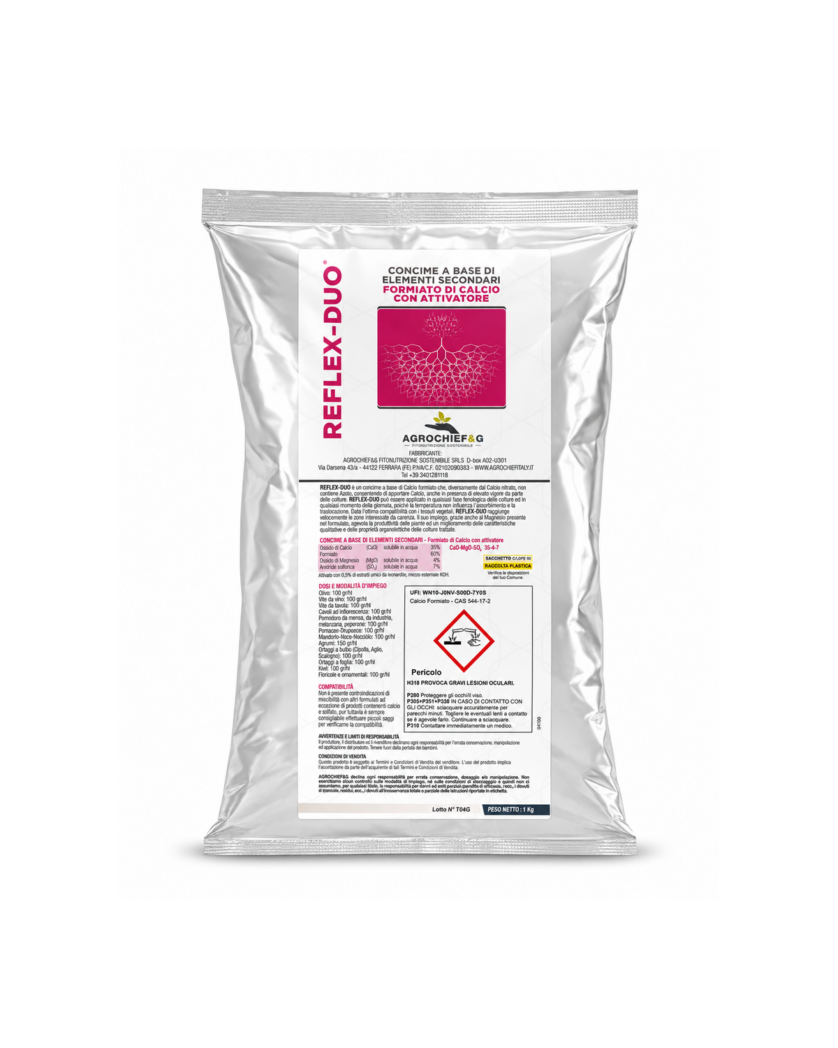 Concime Agrochief Reflex-Duo1 Kg Formiato di Calcio