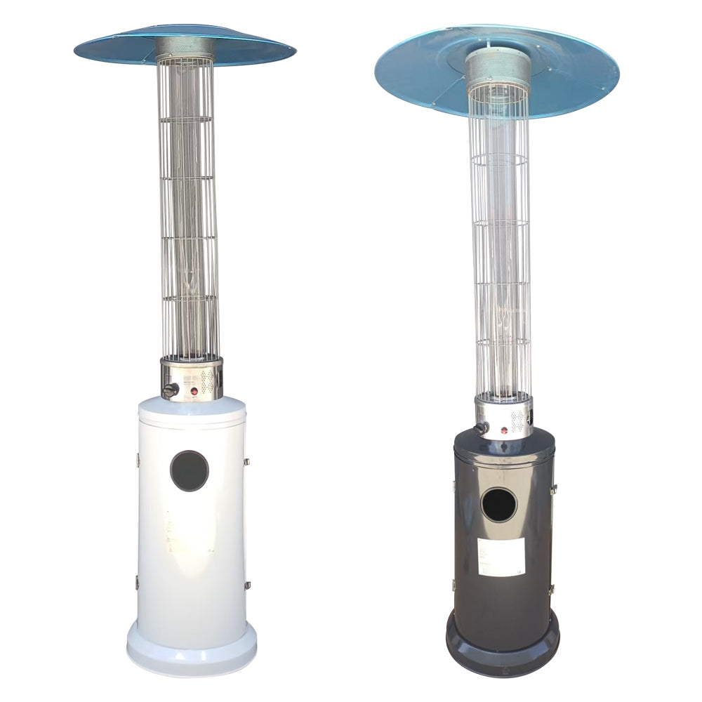 STUFA AEREA CILINDRICA 12,5 Kw - verniciata grigia antracite