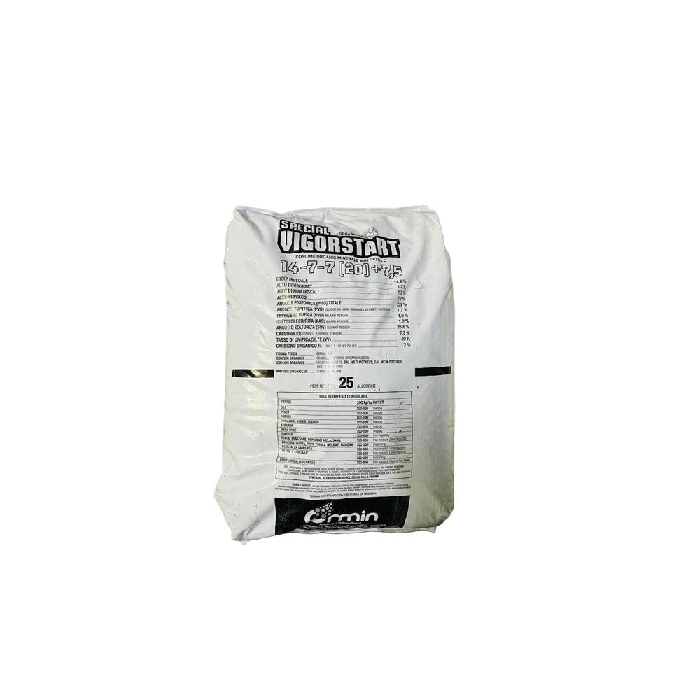 SPECIAL VIGORSTART Ormin: Concime Organo-Minerale NPK 14-7-7 (20) + 7,5