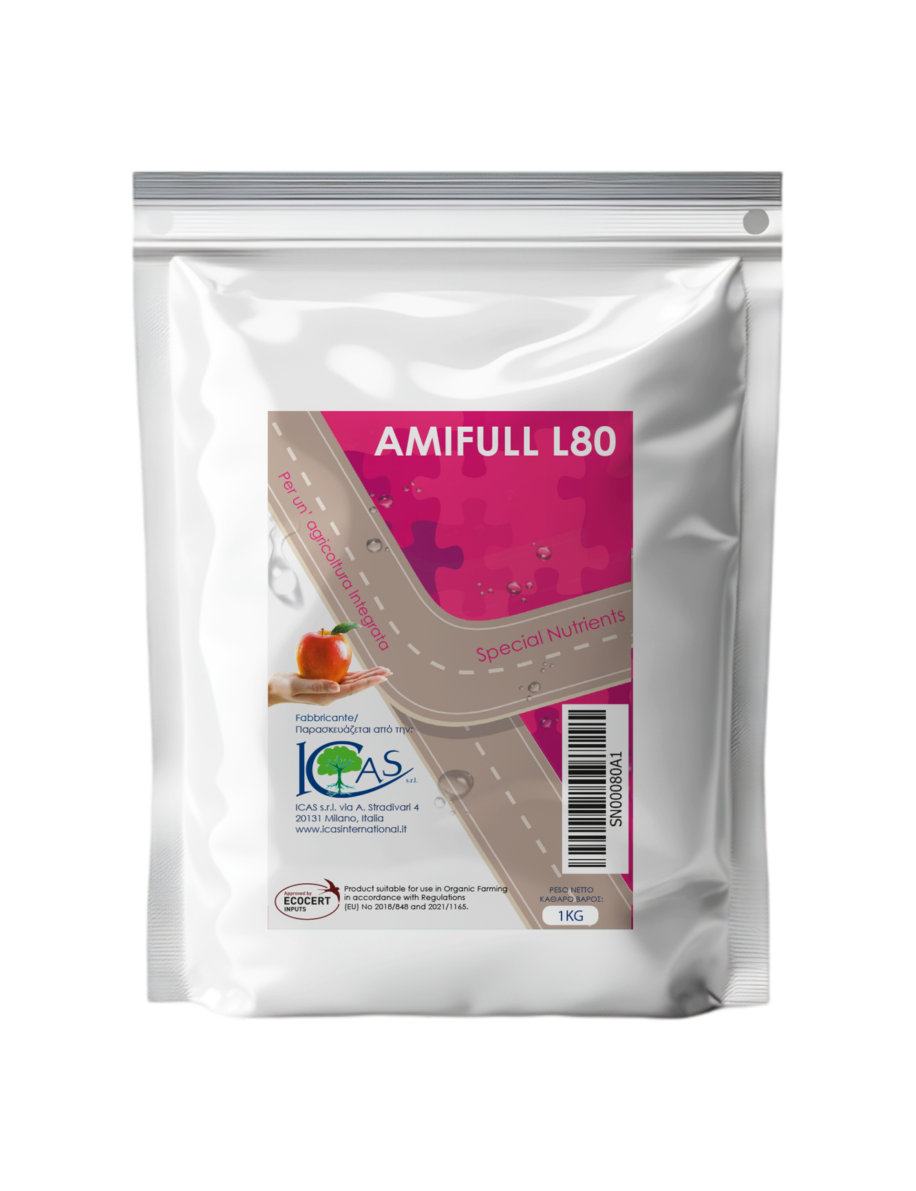 AMIFULL L80 ICAS: Concime Organico Azotato con Amminoacidi Liberi Vegetali