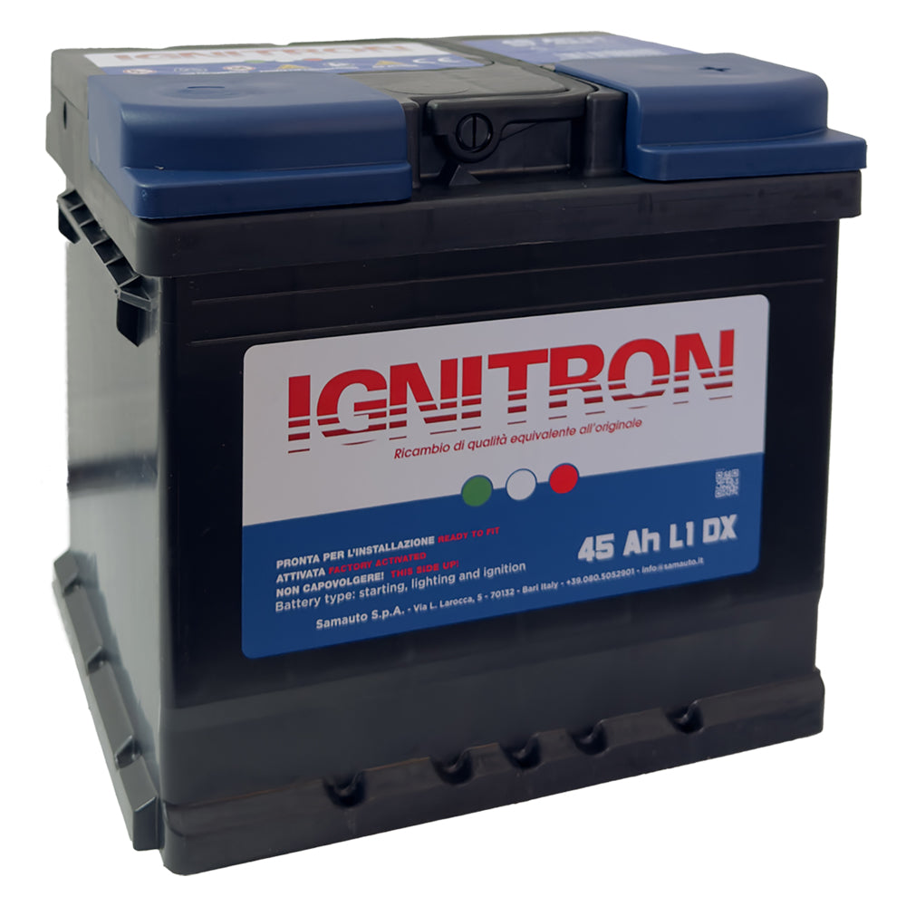 BATTERIA PER AUTO 'IGNITRON TRADITIONAL' 50 AH - mm 207 x 175 x 190