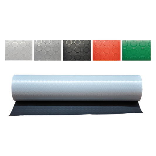 TAPPETO A BOLLE mt. 1  x 25 grigio sp. 1,3 mm