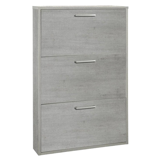 SCARPIERA 3 RIBALTE SINGOLE LINEA 'ESPRESSO' cm. 15 x 65 x h.105 - cemento