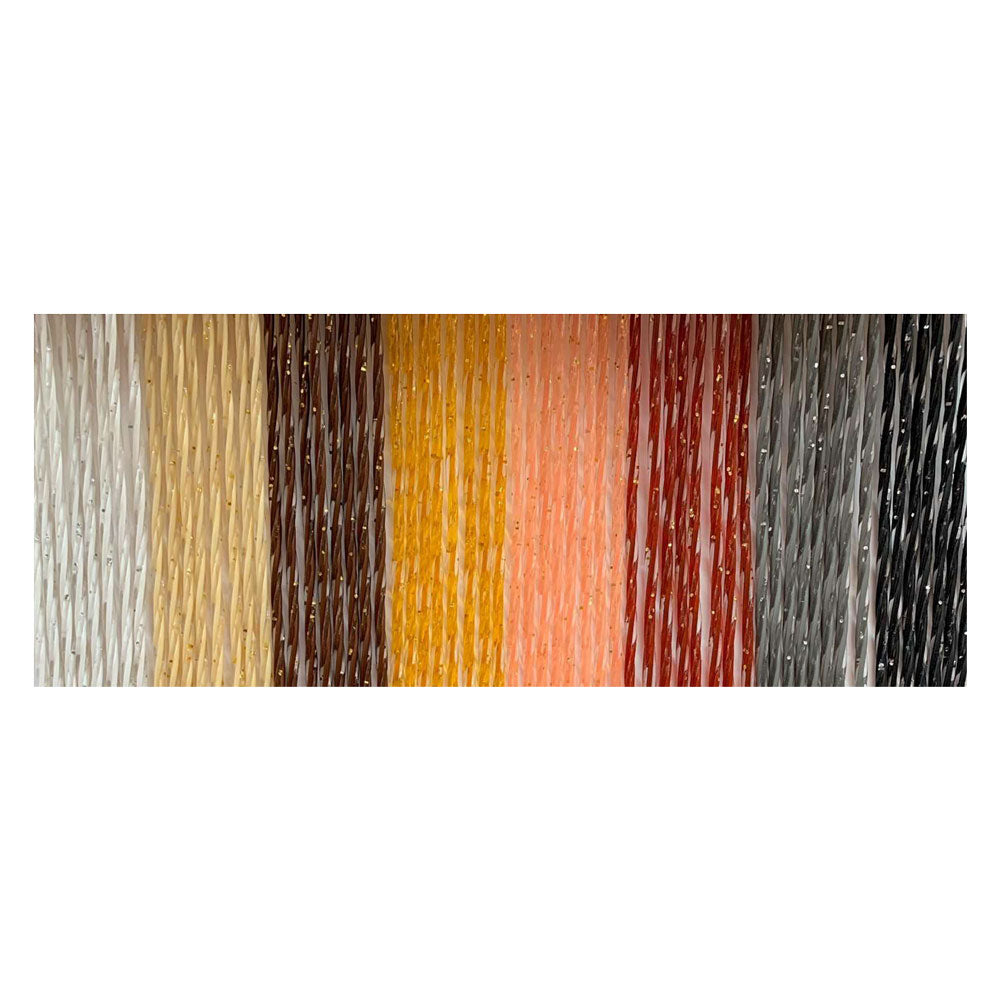 TENDA ELICOIDALE 'ACQUARIO' cm. 125 x 230 - beige/glitter oro