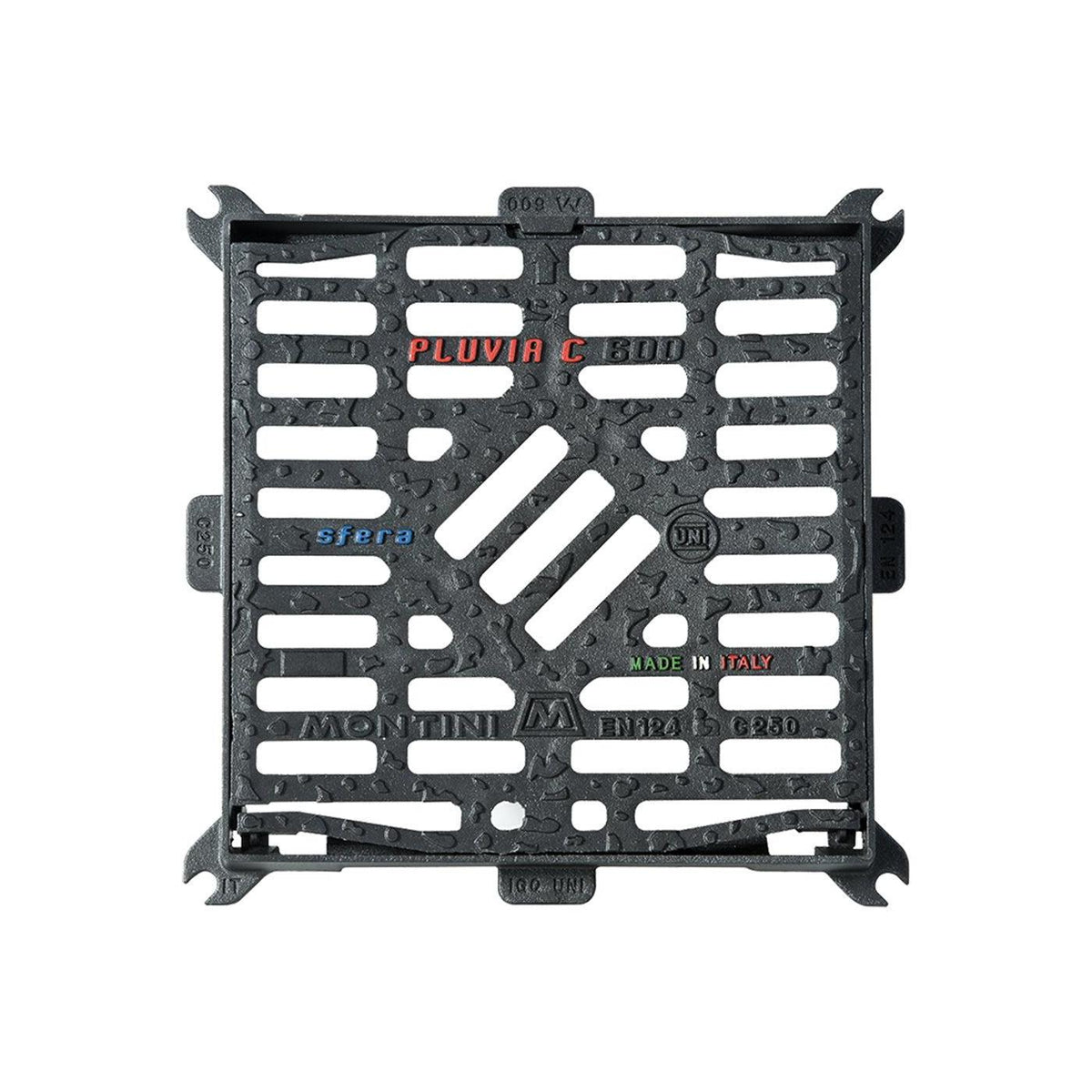 CADITOIA IN GHISA 'PLUVIA C' 40 x 40 - Kg 13
