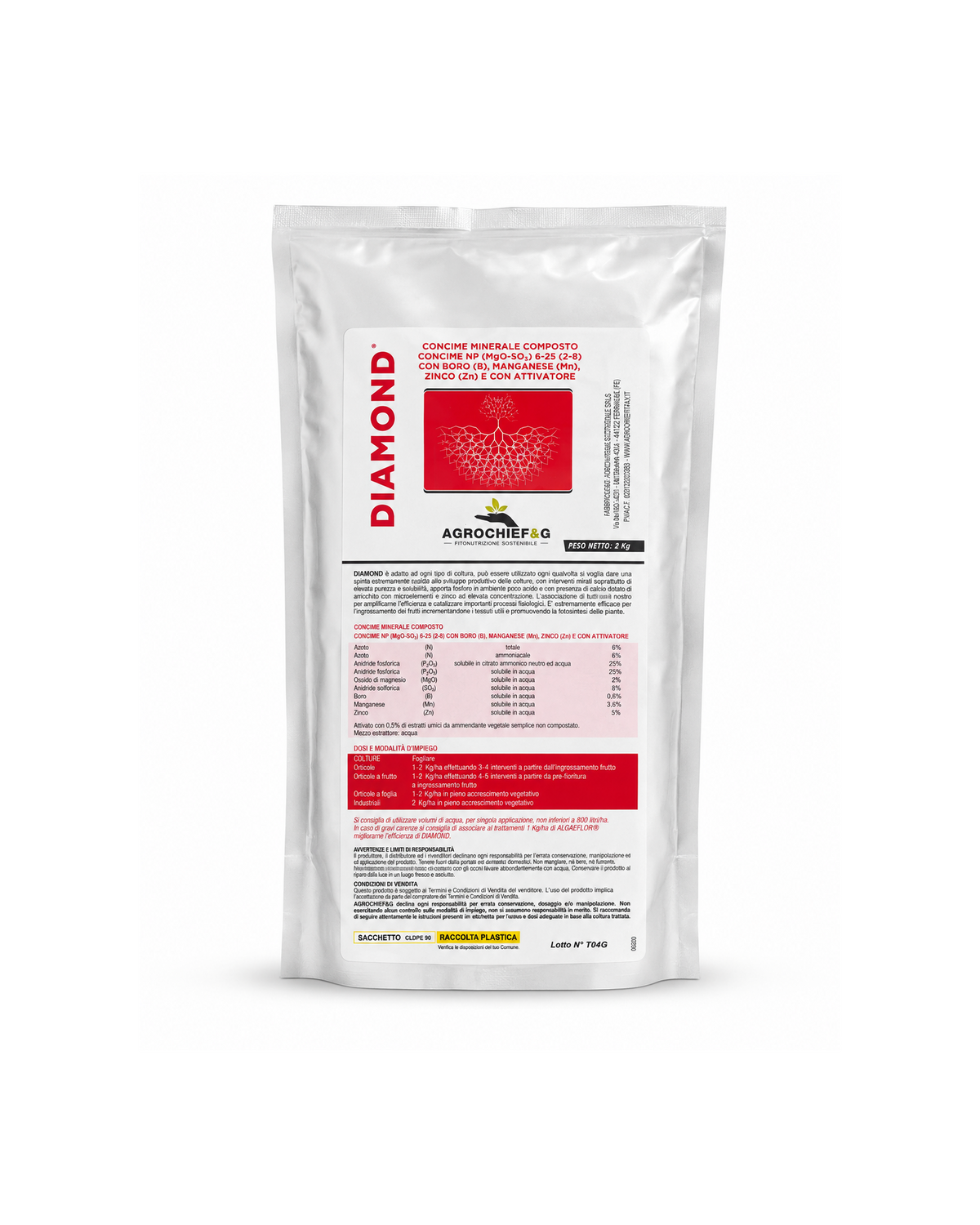 Concime minerale 2 Kg AgroChief&G Diamond NP idrosolubile