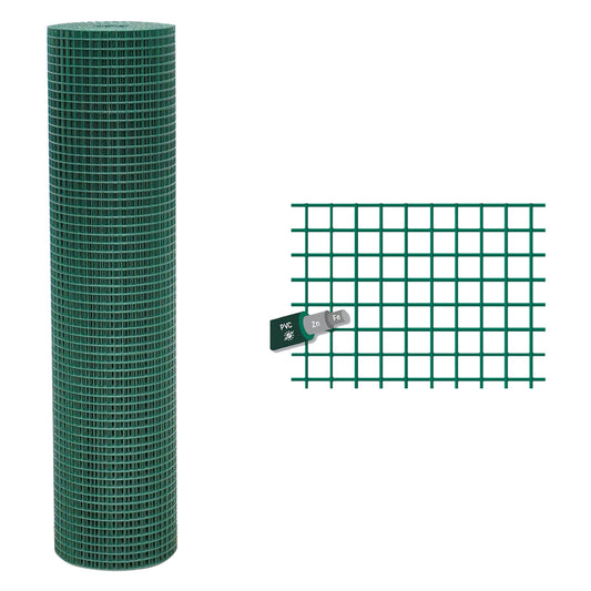 RETE ELETTROSALDATA PLASTIFICATA 12 x 12 Filo Ø mm. 1,2 - H. cm 60 x mt. 25