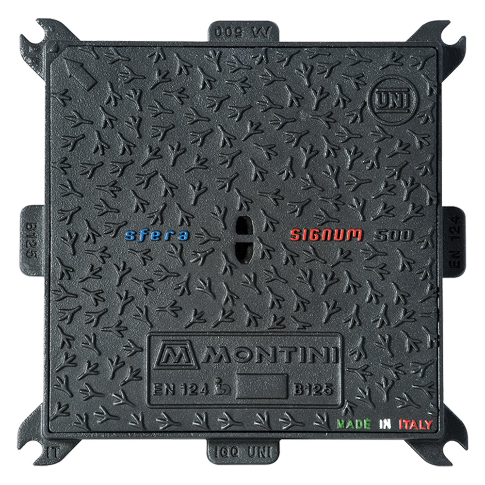 CHIUSINO IN GHISA CLASSE B125 SIGNUM - 50 x 50 - Kg 17