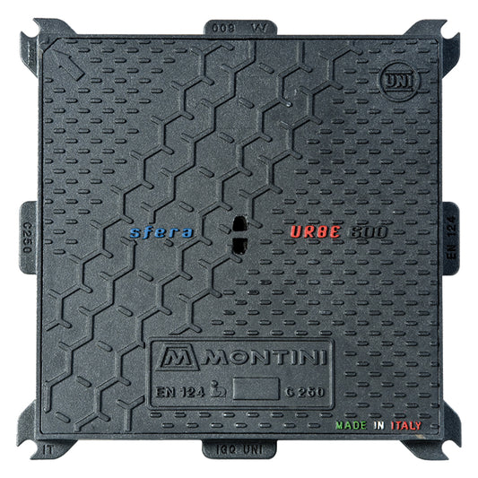 CHIUSINO IN GHISA CLASSE C250 URBE - 40 x 40 - Kg 12