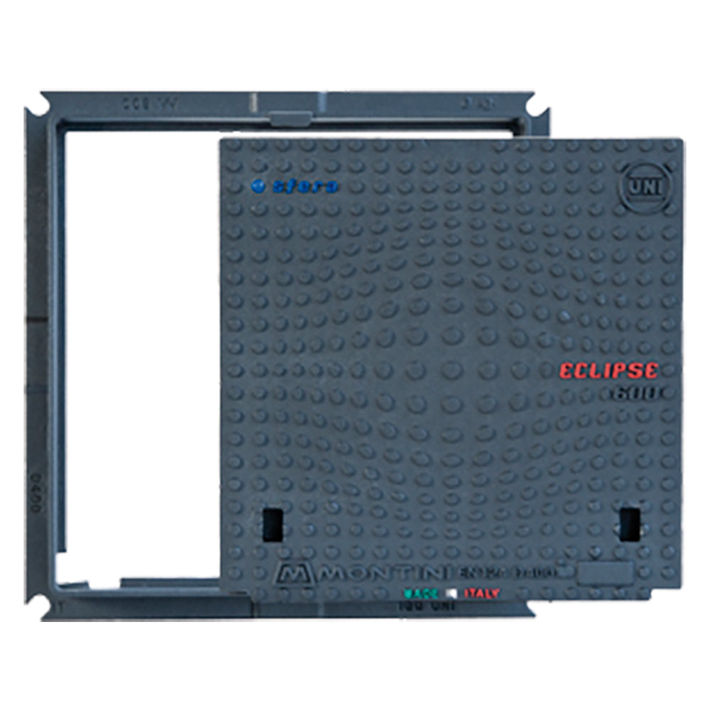 CHIUSINO IN GHISA CLASSE D400 ECLIPSE - 70 x 70 - Kg 58