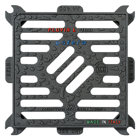 CADITOIA IN GHISA 'PLUVIA LIGHT' PLUVIA LIGHT - 30 x 30 - Kg 5,3