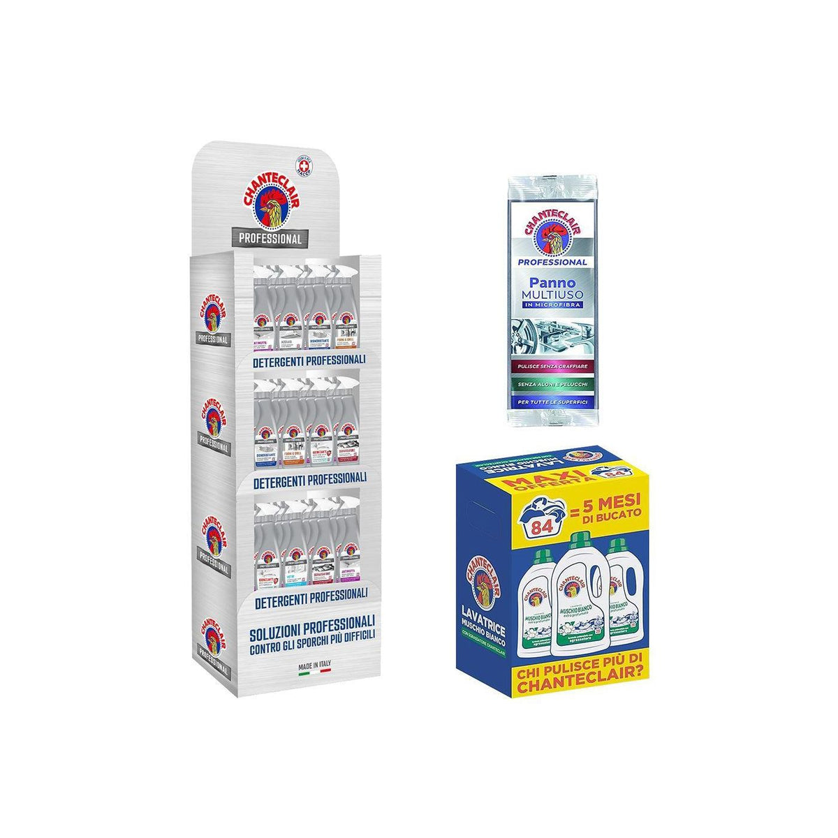 ESPOSITORE DETERGENTI 'CHANTECLAIR PROFESSIONAL' 48 pz da 700 ml cad. - con omaggi
