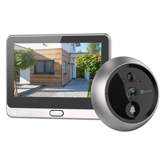 SPIONCINO DIGITALE PER PORTE 'DP2 2K' EZVIZ risoluzione 2K 3MP - / colore argento