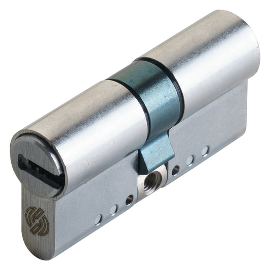 CILINDRO PROFILATO MODULARE SERIE 'EVO K22 TOP' mm 26+10+26 = 62 (31+31) cromo satinato