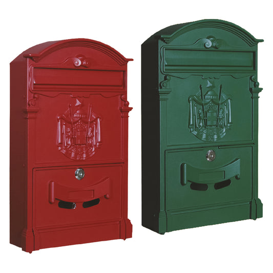 CASSETTA POSTALE 'CAMELIA' cm 25,5 x 9 x H.41 - verde muschio
