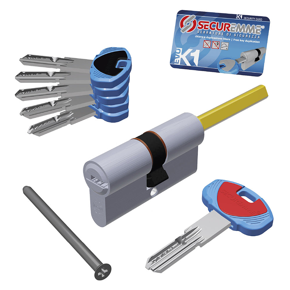 CILINDRO SAGOMATO CON CODOLO 'EVOK1' mm 30 + 50 = 80