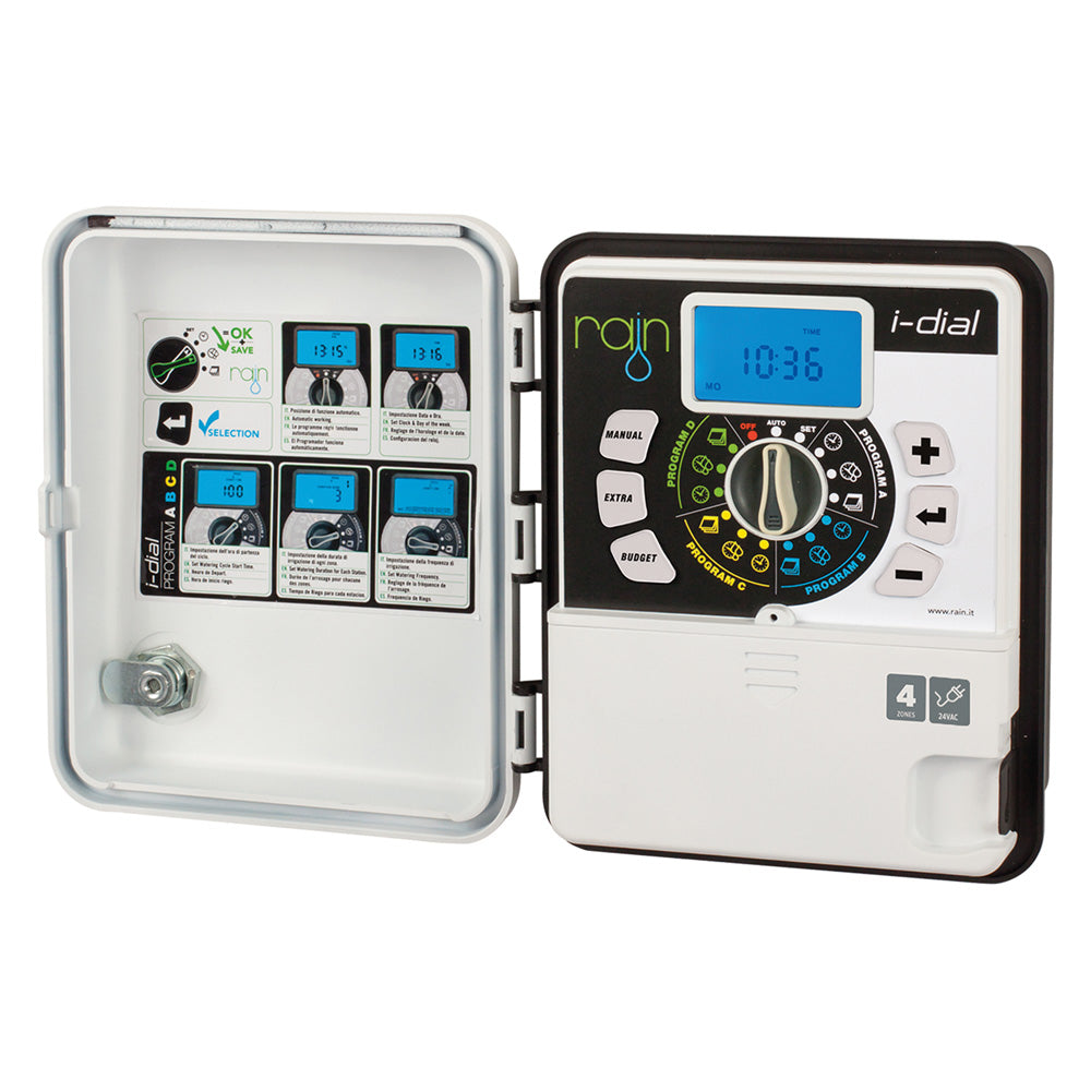 CENTRALINA PER IRRIGAZIONE RAIN 'I-DIAL' 6 stazioni - 24 volt