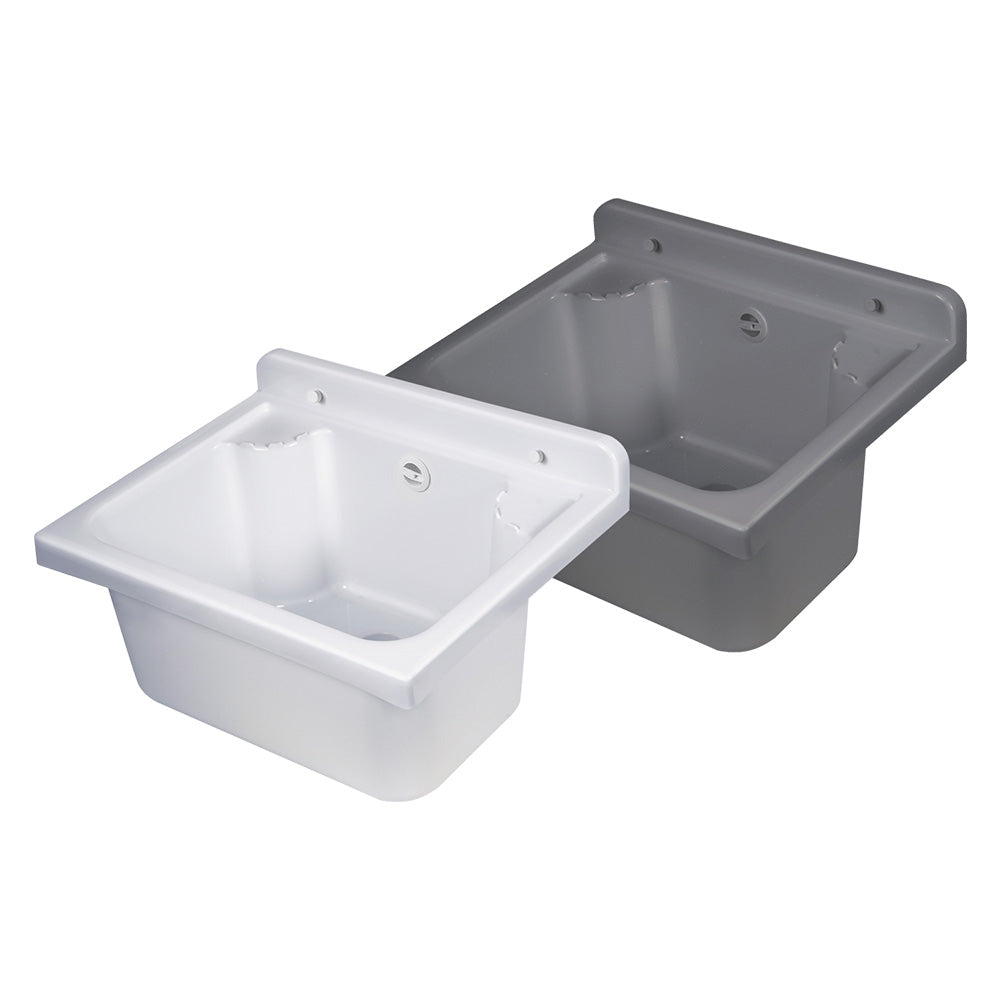 PILOZZO LAVATOIO DA PARETE 'MINI' cm 42,5 x 34 x h.20 - grigio cemento