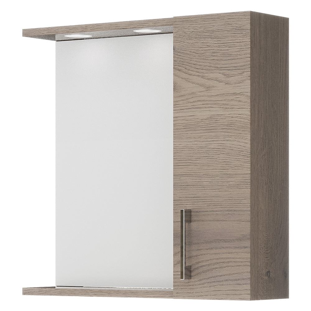 SPECCHIERA DA BAGNO PENSILE SINGOLO cm 58,4 x 15,1 x h.57,1 - noce americano