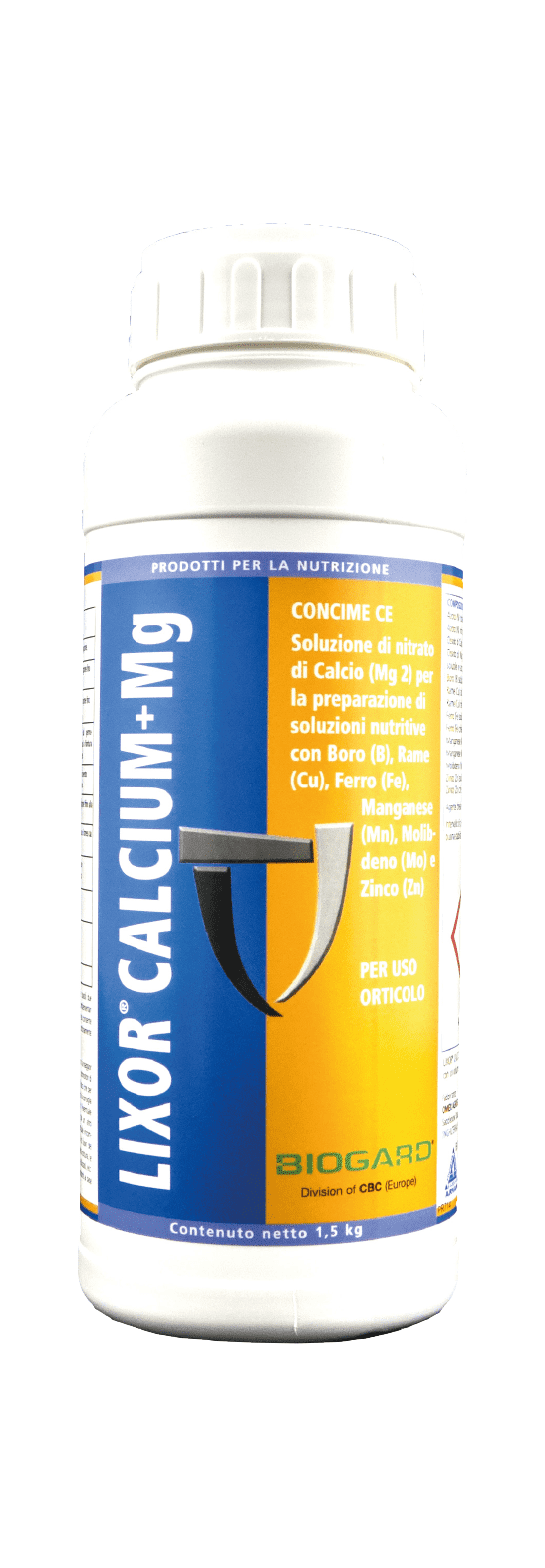 LIXOR CALCIUM Mg Biogard: Concime Idrosolubile a base di Calcio, Magnesio e Microelementi