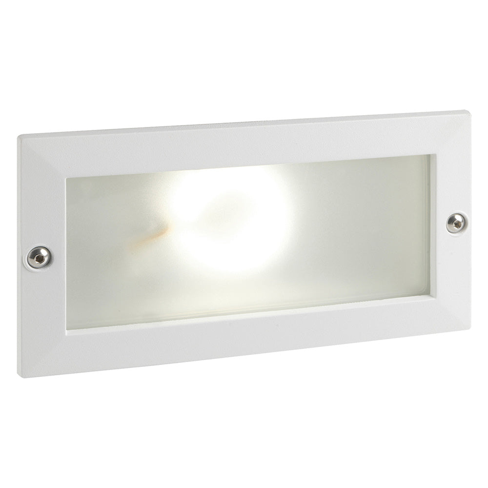 SEGNA PASSO LED INCASSO RETTANGOLARE APERTO 'ESCAPE' colore bianco - 10 watt