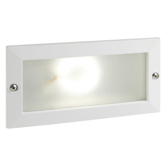 SEGNA PASSO LED INCASSO RETTANGOLARE APERTO 'ESCAPE' colore bianco - 10 watt