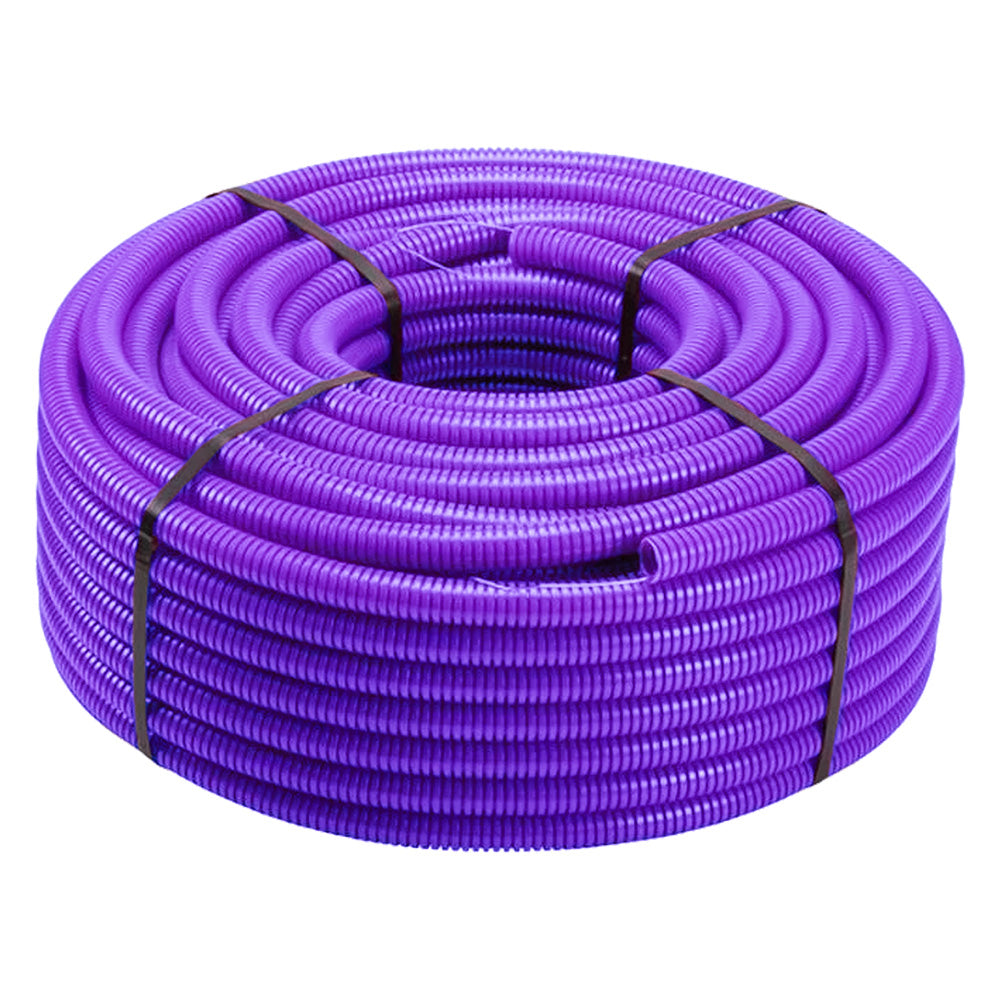 TUBO CORRUGATO PIEGHEVOLE SENZA TIRAFILO 'VIOLA' ø 20 - mt. 100