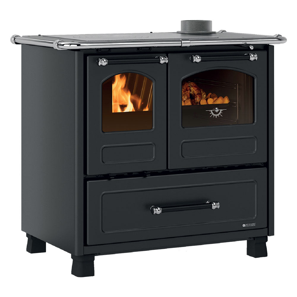 CUCINA A LEGNA 'FAMILY 4,5' 7,5 kW - colore cappuccino