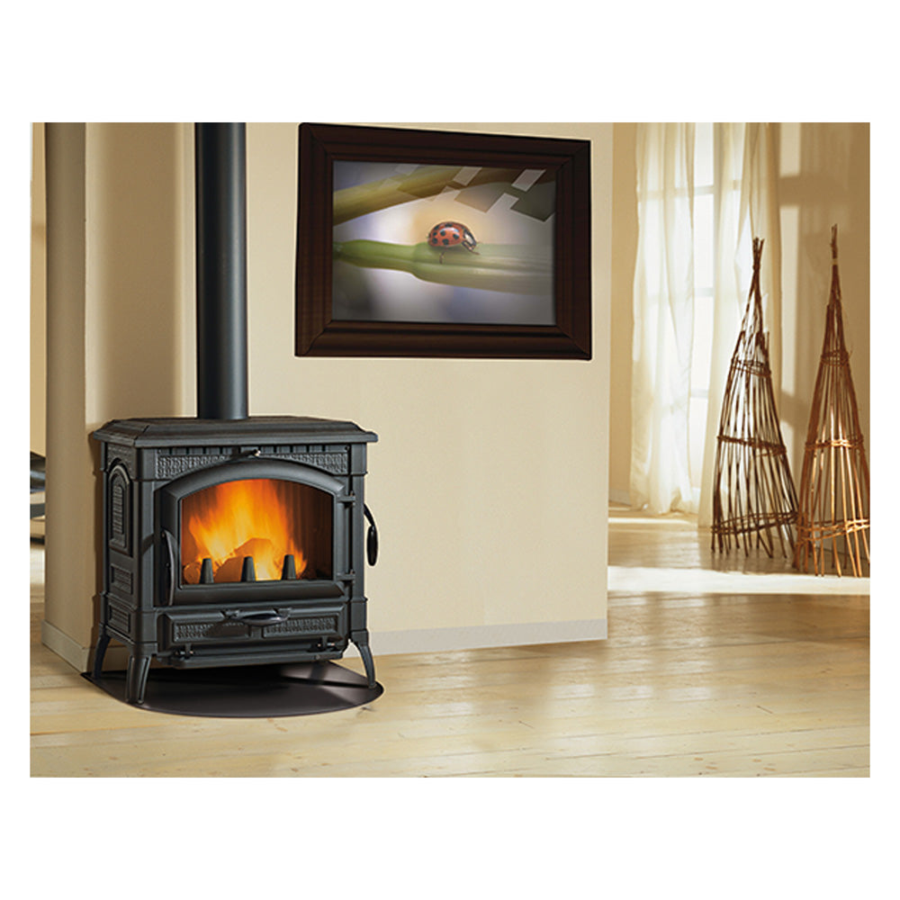 STUFA A LEGNA 'ISOTTA EVO' 11,9 kW - colore nero antracite
