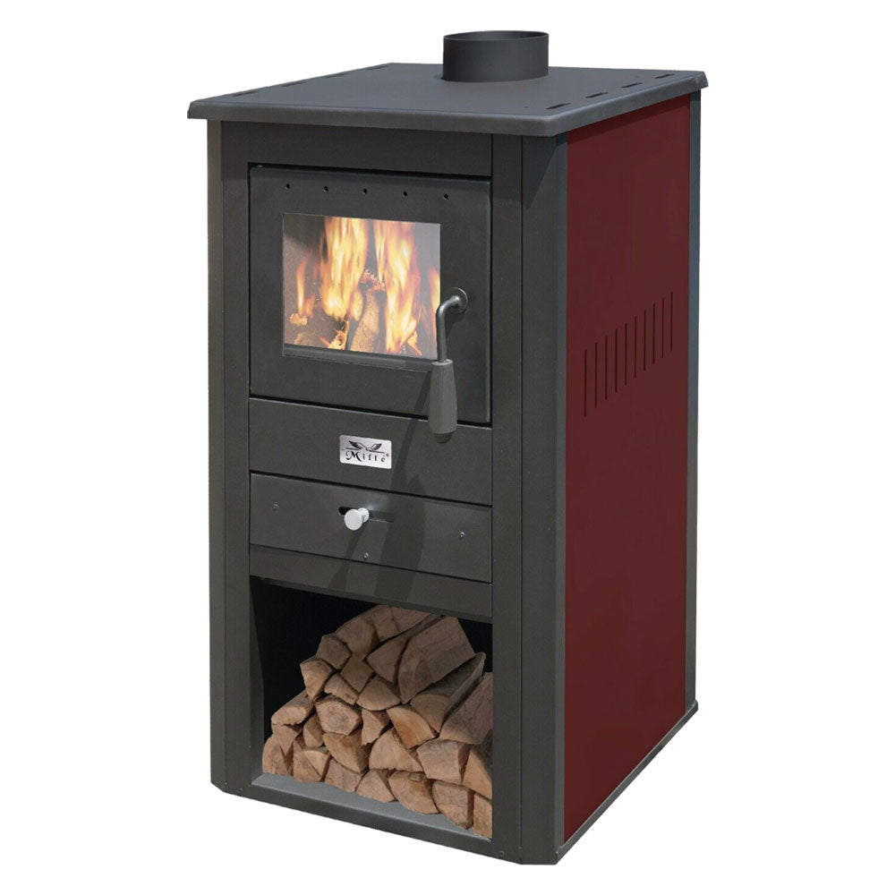 STUFA A LEGNA 'PALLADE' 13 kW - colore nero/avorio