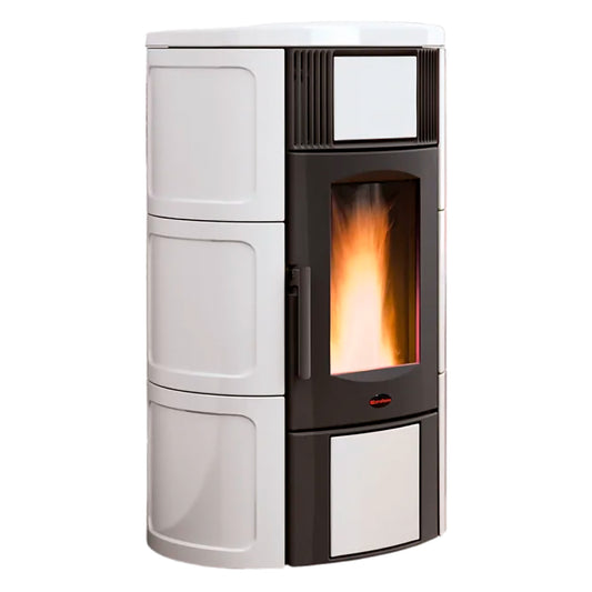 TERMOSTUFA A PELLET 'ISIDE IDRO 5.0'  19 kW - colore bianco