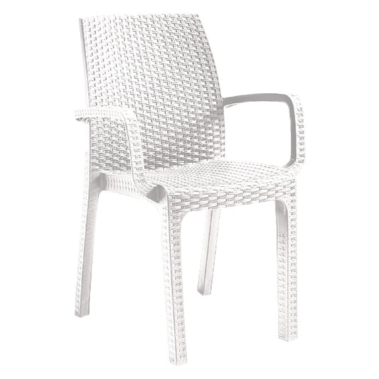 SEDIA IN POLIPROPILENE 'VERONA ARMCHAIR' bianco