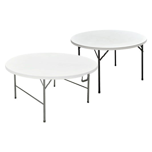 TAVOLO TONDO PIEGHEVOLE 'PARTY' Ø cm 180 x h. 74 - colore bianco