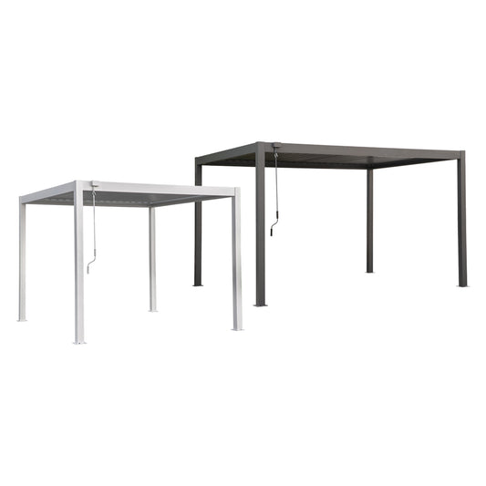 PERGOLA BIOCLIMATICA 'QUIETE' mt 3 x 3 - h. 2,4 - col. antracite