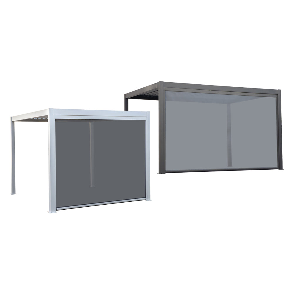 TENDA A RULLO 'ZEN' PER PERGOLA BIOCLIMATICA 'QUIETE' mt 4 - bianco