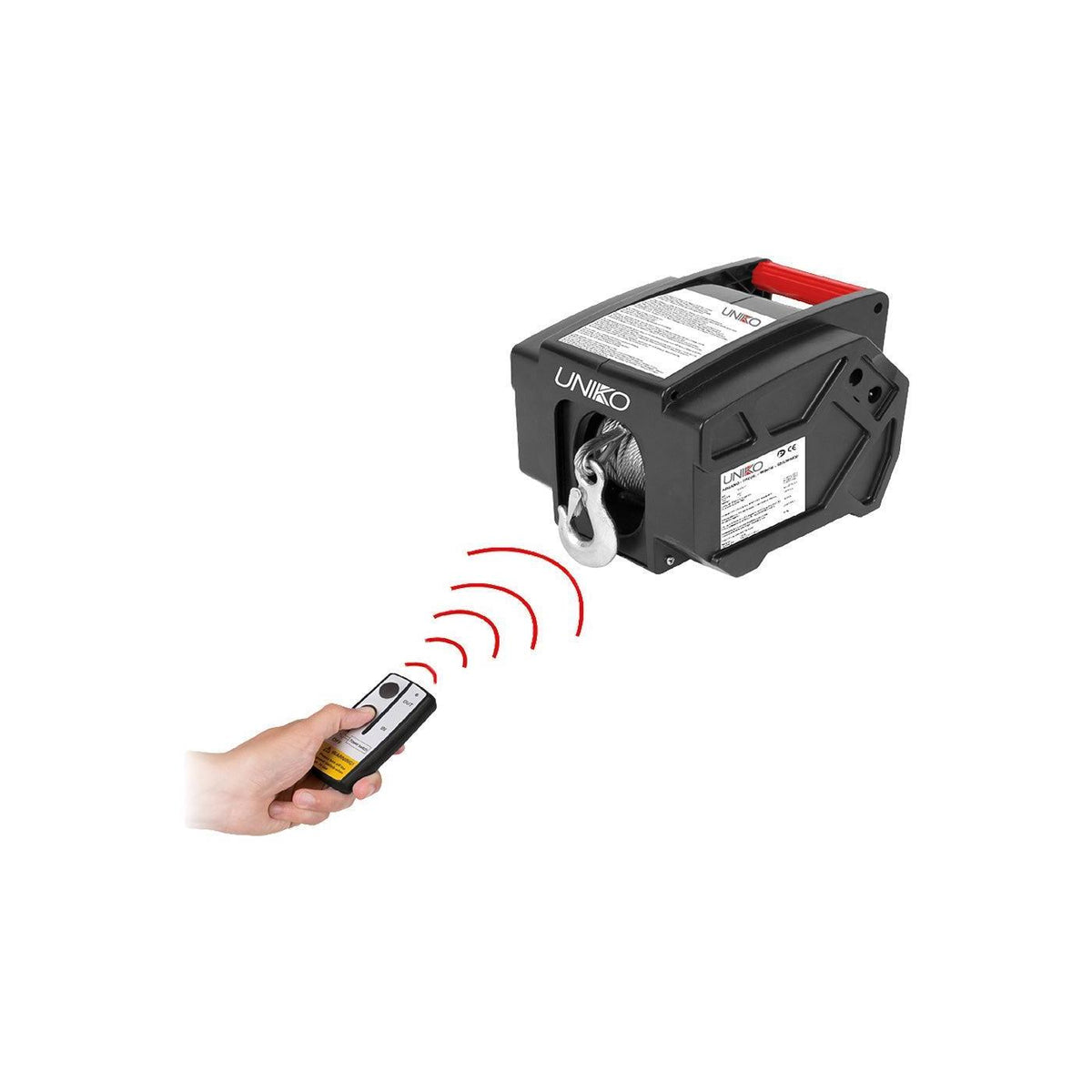 VERRICELLO ELETTRICO CON COMANDO A DISTANZA kg 907 - cavo mt. 9,14 - 300 W (12V - 25A)