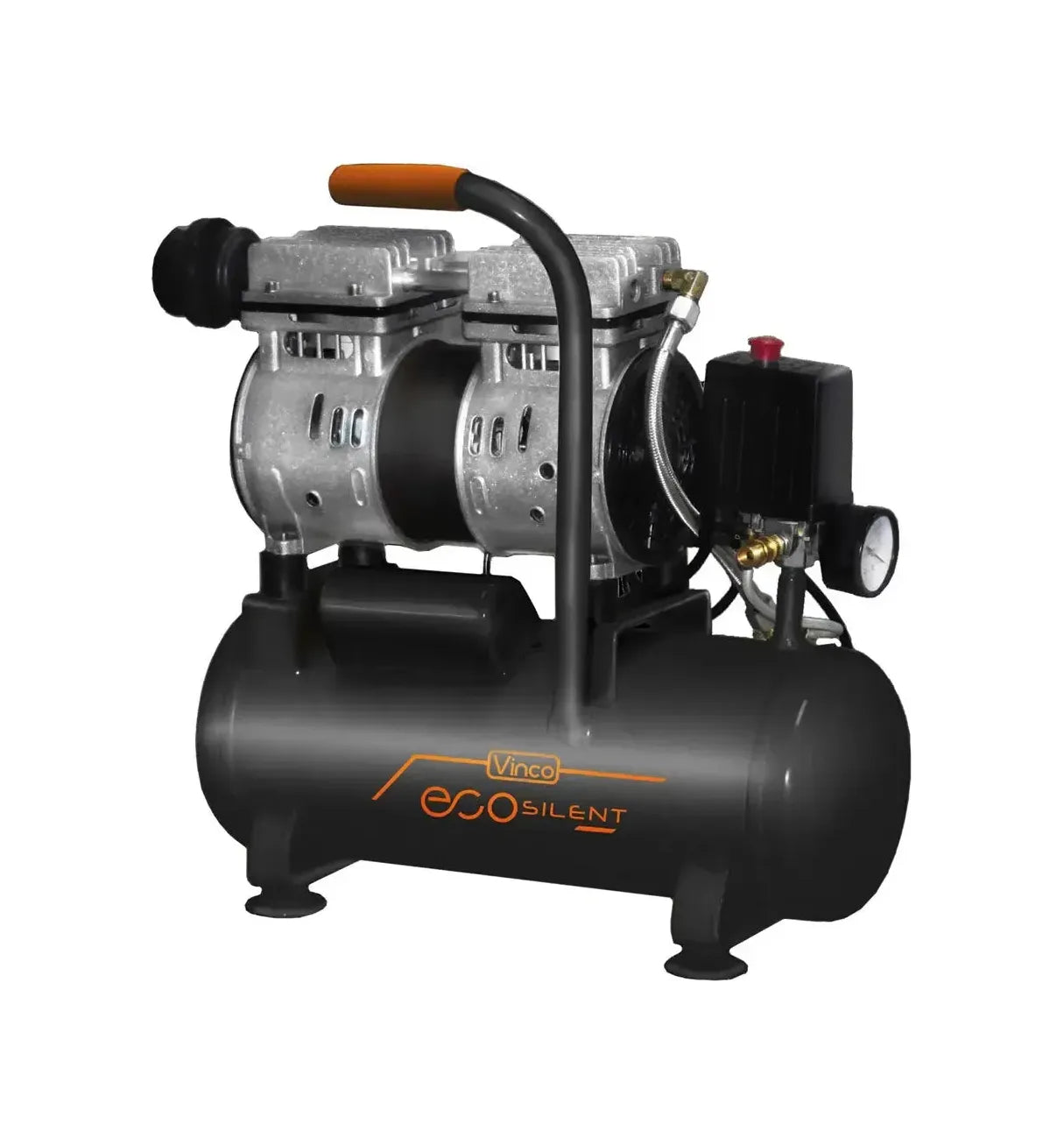 Vinco Ecosilent 60702 Compressore Silenziato Oil-Free 24 Litri 0.7 HP