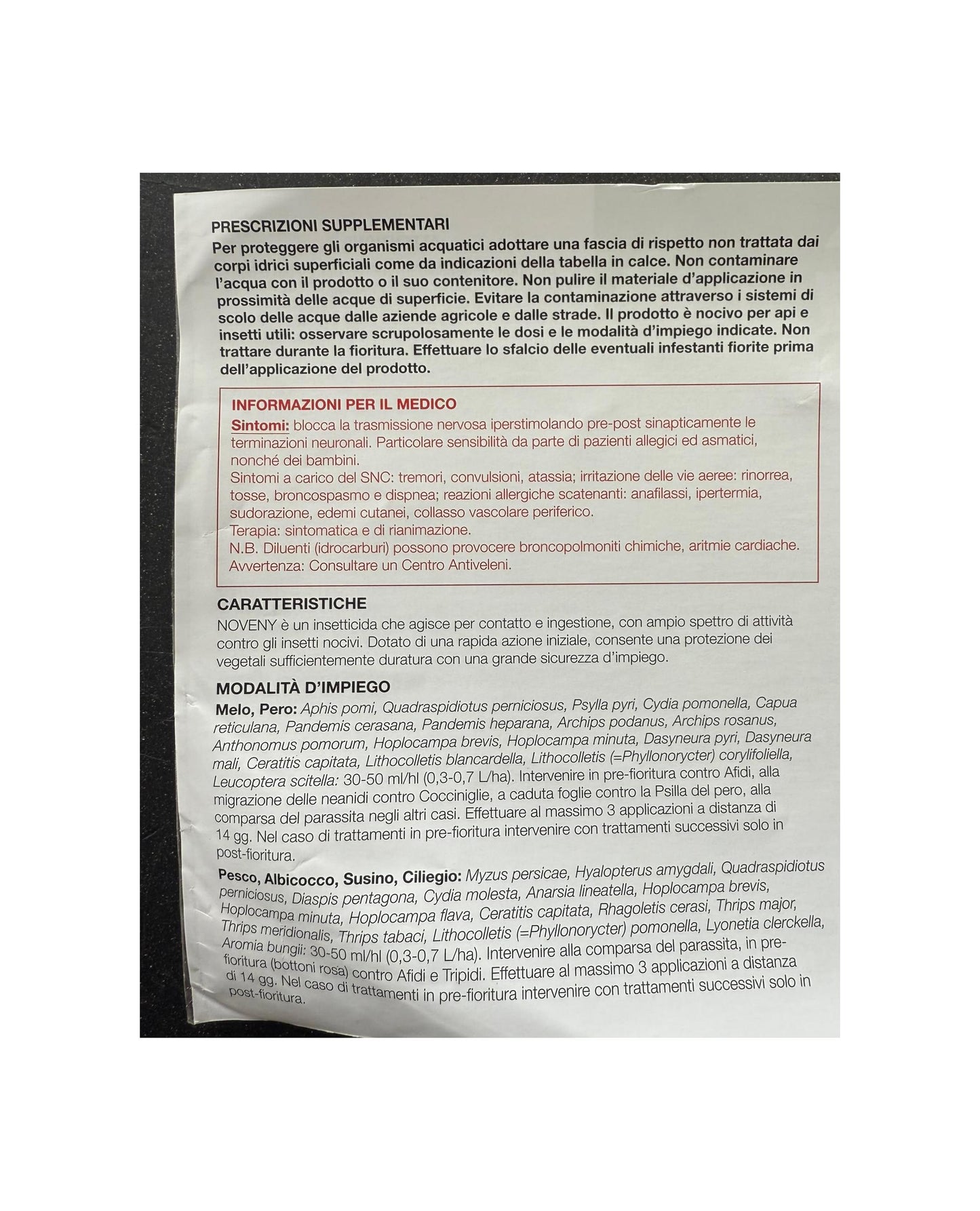 Noveny Insetticida Concentrato Emulsionabile a base di Deltametrina 2,8g Gemini Agriculture